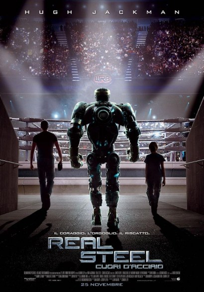 Real Steel – Cuori d’Acciaio: la locandina italiana e le foto del film con Hugh Jackman