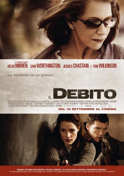Il Debito (The Debt) – locandina e trailer italiano del thriller con Helen Mirren e Sam Worthington