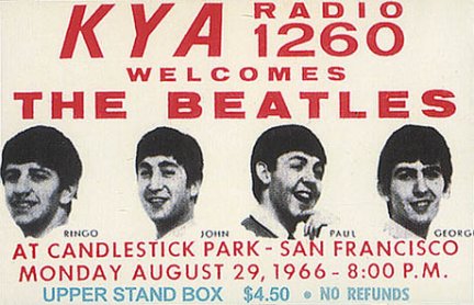 29 agosto 1966: quando i Beatles suonarono per l’ultima volta dal vivo al “Candlestick Park” di San Francisco