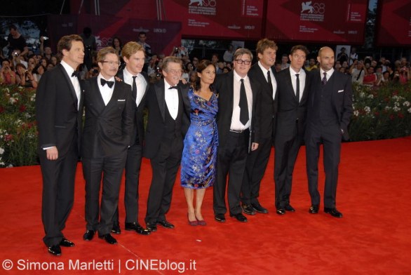 Venezia 2011 – Cartoline dal Festival: è il giorno di Tinker Tailor Soldier Spy. Le foto di Colin Firth, Gary Oldman ed il cast del film di Tomas Alfredson