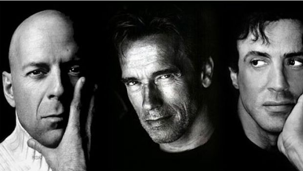 I Mercenari 2: ufficiali Arnold Schwarzenegger e Bruce Willis