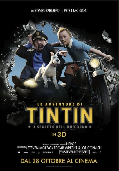 Le Avventure di Tintin: Il Segreto dell’Unicorno – locandina definitiva