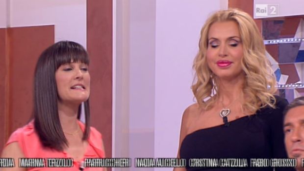 Quelli che il calcio, tensione tra Victoria Cabello e Valeria Marini