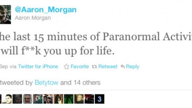 Paranormal Activity 3 e le reazioni via Twitter