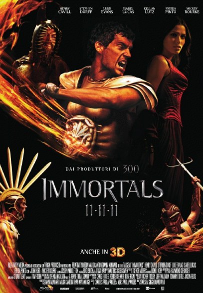 Trailer e poster italiano per Immortals