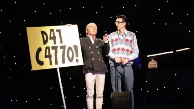 Sanremo 2012 con I soliti idioti. E Ivana Mrazova