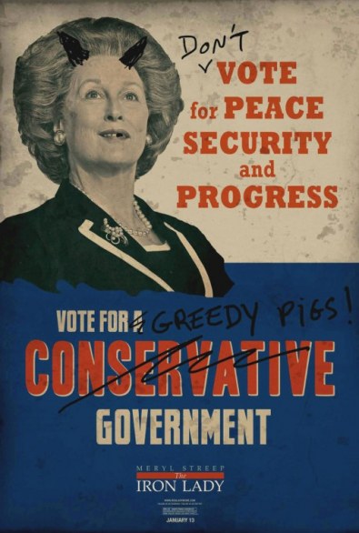 The Iron Lady – nuove locandine ‘scarabocchiate’ e cattive