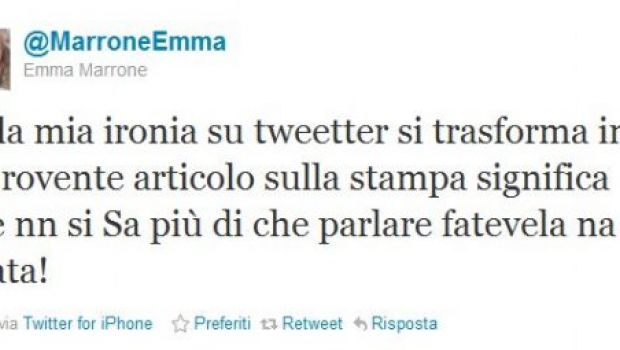 Sanremo 2012, Emma Marrone su Twitter conferma di esserci e se la prende con Marinella Venegoni (che replica “I cantanti cantino, i critici critichino”)