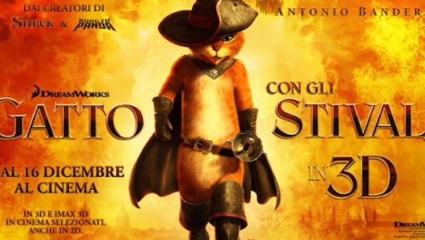 Il Gatto con gli Stivali domina la fine dell’anno al botteghino italiano