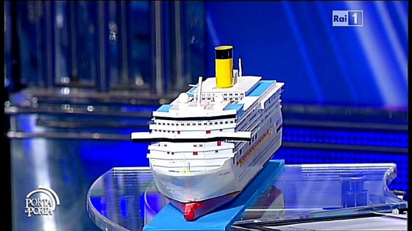 Il plastico della Costa Concordia a Porta a Porta del 24 gennaio 2012