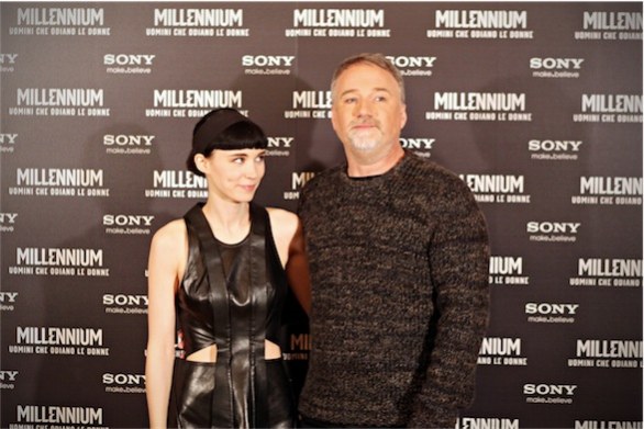 Uomini che Odiano le Donne: red carpet e conferenza stampa romana per David Fincher e Rooney Mara