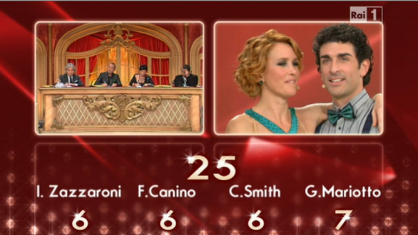 Lucrezia Lante Della Rovere e Simone Di Pasquale – Ballando 2012 28 gennaio
