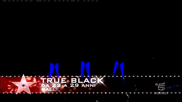 True Black le ballerine al buio di Italia’s got talent