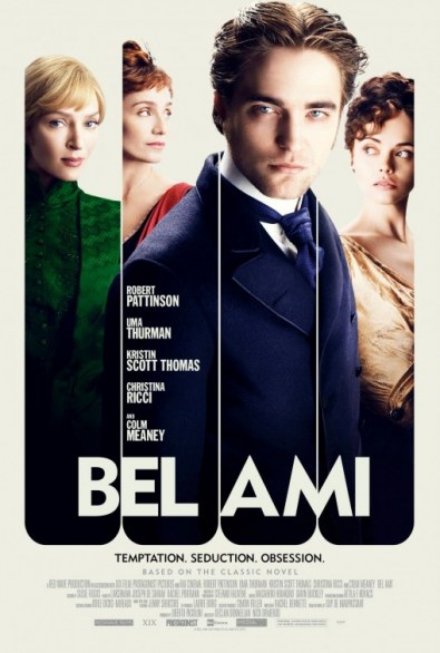 Bel Ami – prima locandina ufficiale del film con Robert Pattinson ed Uma Thurman