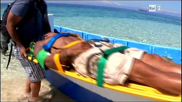 Den Harrow viene portato in ospedale  – Isola 2012