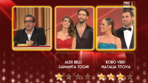 Ballando con le Stelle 2012 – Bobo Vieri contro Alex Belli