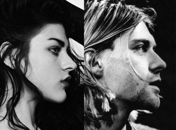 Kurt Cobain e Frances Bean Cobain