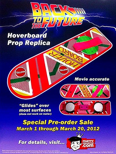 L’Hoverboard Ritorno al Futuro