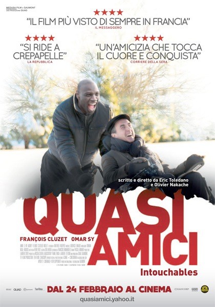 Intouchables diventa Quasi Amici per i cinema nostrani: ecco la locandina italiana