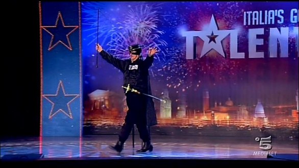 Temistocle Di Narzio Zorro di Italia’s got talent