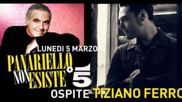 Tiziano Ferro ospite lunedì di Panariello non esiste su Canale 5