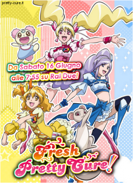 Fresh Pretty Cure, la sesta stagione inedita dal 16 giugno su Rai2