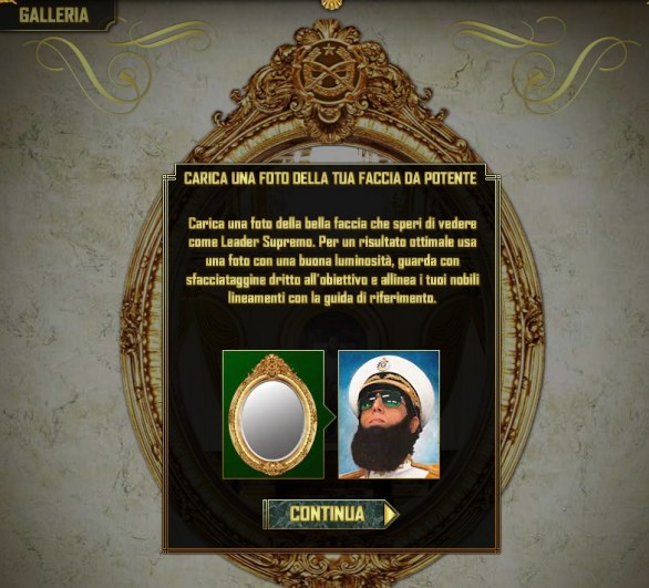 Il Dittatore: giochi e app per il film con Sacha Baron Cohen