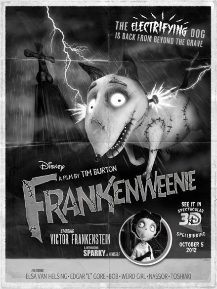 Comic-Con 2012: poster e trailer ‘vintage’ per Frankenweenie