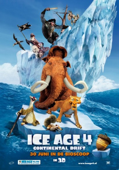 L’era Glaciale 4 – Continenti alla Deriva: pioggia di poster più nuovo spot tv