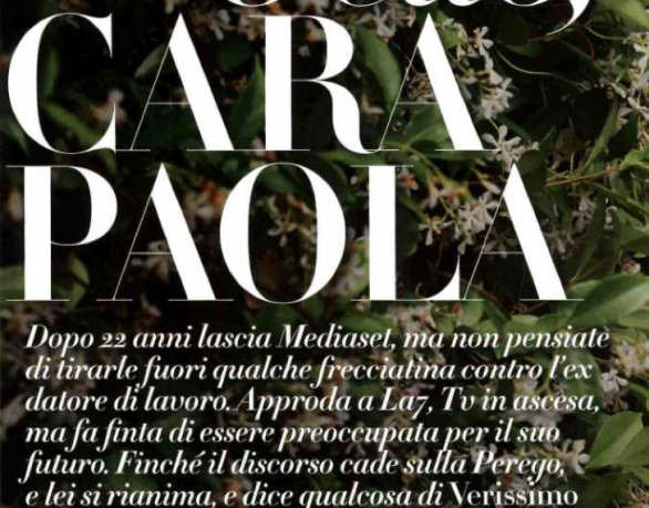 Cristina Parodi cattiva con la Perego: “Fu piacevole sapere che il mio Verissimo andava meglio”