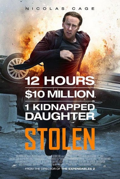 Stolen: locandina trailer giapponese per l’action con Nicolas Cage