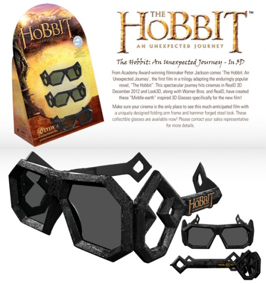 Lo Hobbit: ad accompagnarne l’uscita un paio di occhiali 3D a tema