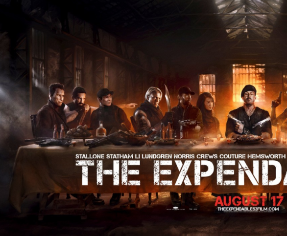 The Expendables 2 – I Mercenari 2: arriva l’Ultima Cena fatto poster