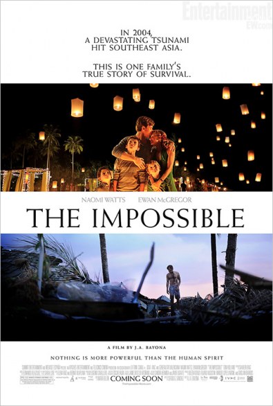 The Impossible: nuova locandina del film con Naomi Watts ed Ewan McGregor