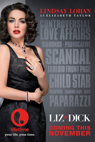 Liz & Dick: poster per il film con Lindsay Lohan nella parte di Elizabeth Taylor