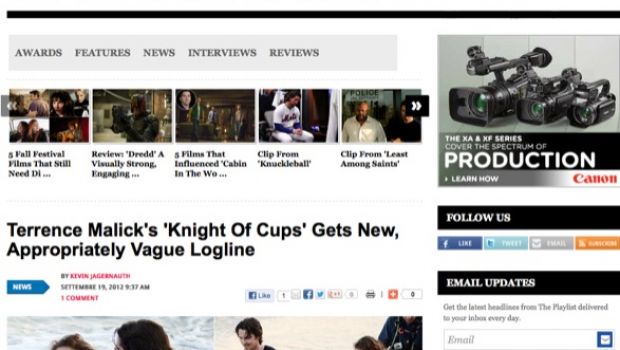 Knight of Cups: brevissima sinossi per il film di Terrence Malick