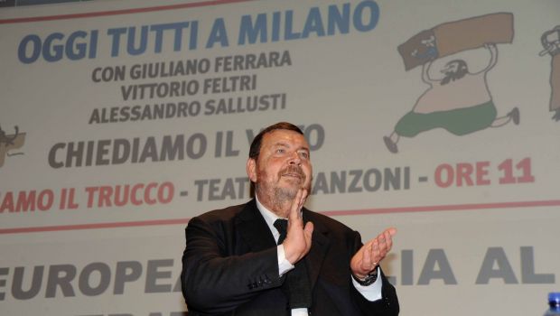 Giuliano Ferrara ricoverato per difficoltà di equilibrio: ora sta meglio