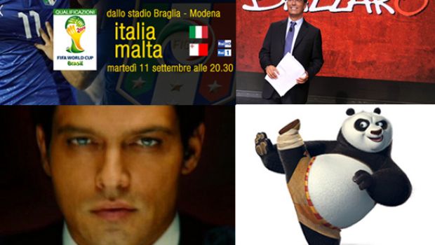 Programmi tv stasera, martedì 11 settembre 2012: di tutto di più, tra Italia-Malta, Ballarò, L’Onore e il Rispetto