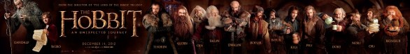 Lo Hobbit – Un viaggio inaspettato: poster orizzontale dedicato ai nani