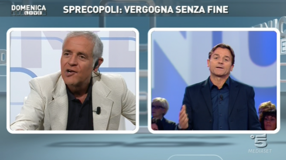 Domenica Live – lite tra Formigoni e Vinci