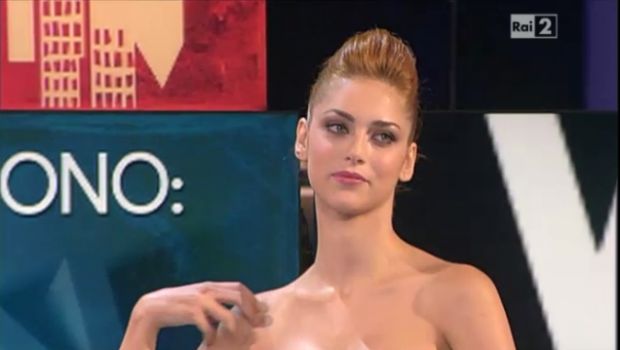 Wikitaly, Miriam Leone alla mercé delle battutine sessiste di Bertolino