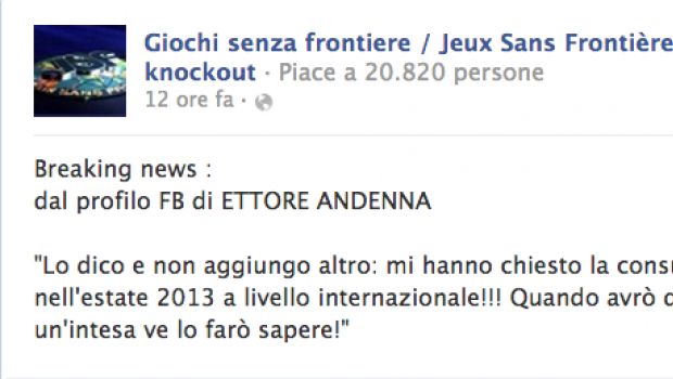 Giochi senza frontiere 2013, Ettore Andenna contattato per “consulenza a livello internazionale”