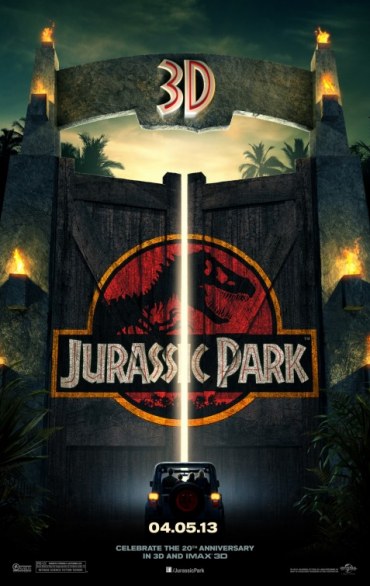 Jurassic Park 3D: il poster