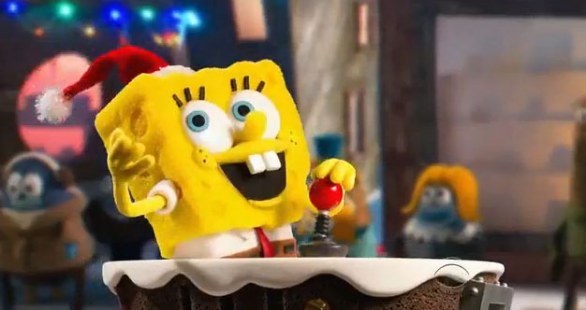 Spongebob in stop-motion per Natale