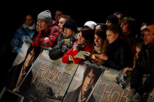 Lo Hobbit: foto dal “green” carpet della première a Londra