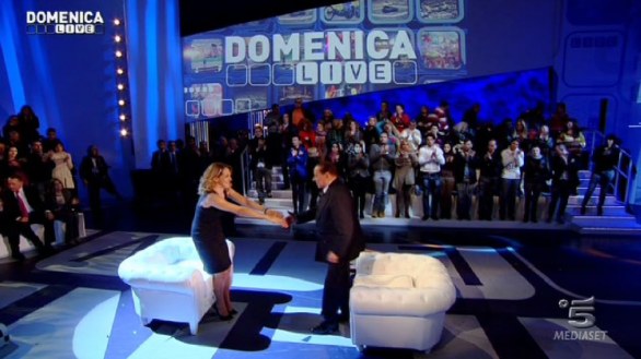 Carmen Russo, Fabio Fulco, Eva Henger a Domenica Live del 16 dicembre 2012