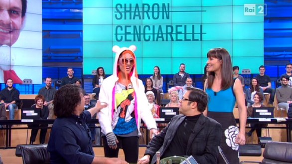 Virginia Raffaele è Sharon Cenciarelli a Quelli che il calcio