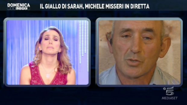 Michele Misseri a Domenica Live. La D’Urso: “Che ti importa di cosa dice la gente?”. Tra i vip schifati su Twitter Flavia Vento