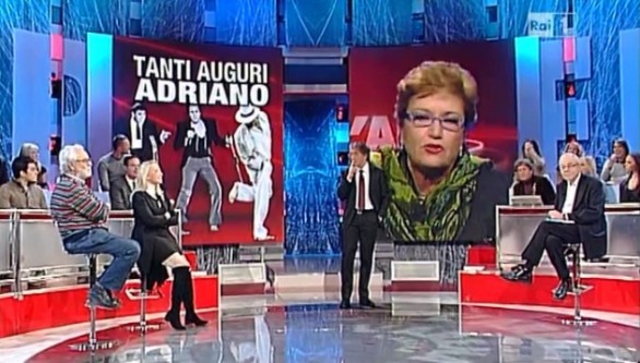 Da Giletti auguri (con rissa sui talent) a Celentano e Leone spera di riaverlo presto in Rai
