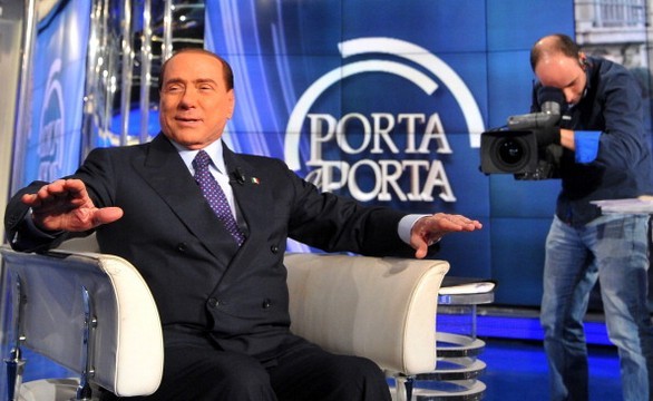 Silvio Berlusconi a Porta a Porta rimprovera Vespa: “Lei ha preso dalla Gruber…”